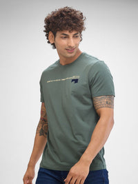 SPYKAR Men Graphic Round Neck Slim Fit T-shirt