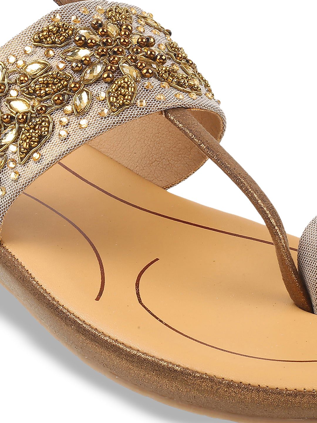 Metro Women Embellished Ethnic One Toe Flats