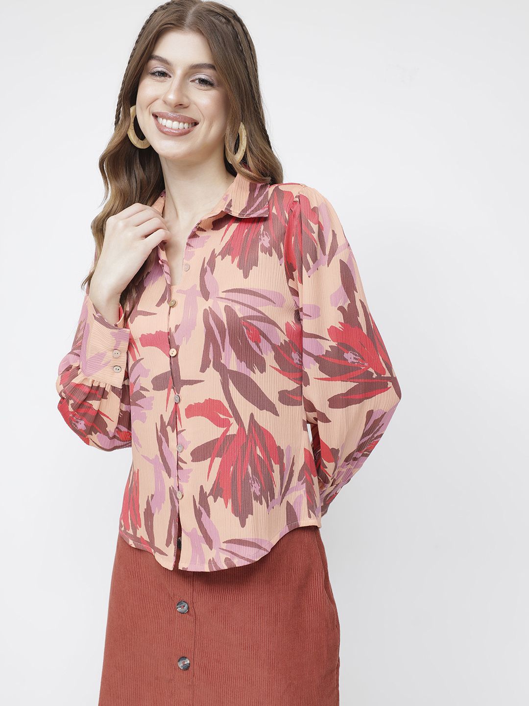 DressBerry Urban Oasis Printed Shirt