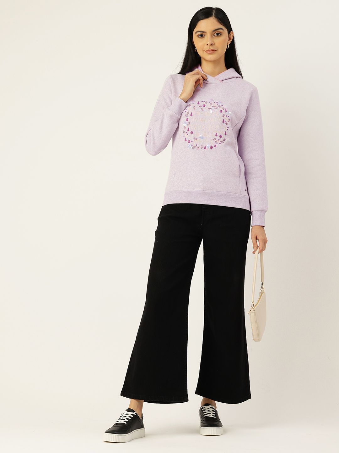 Monte Carlo Sequined Embroidered Hooded Sweatshirt