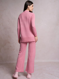 Tokyo Talkies High-Neck Acrylic Sweaters With Trousers