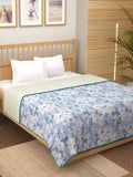 Story@home Blue Printed AC Room 150 GSM Reversible Cotton Double Bed Dohar