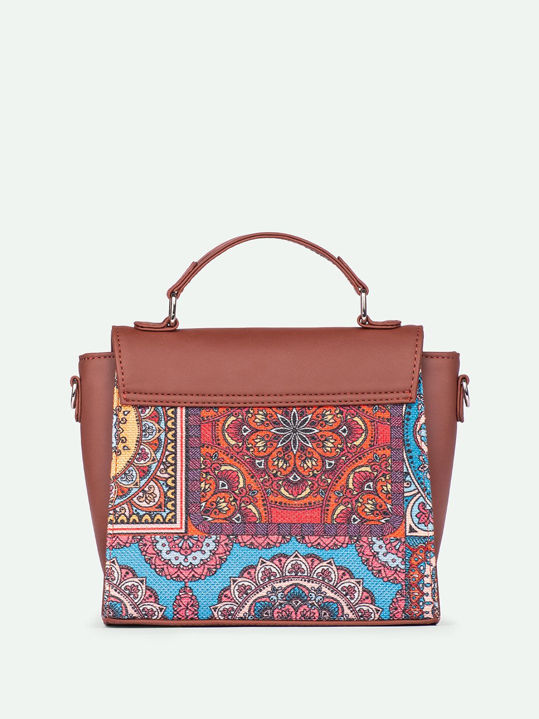 Beg Tangan Bercetak Berstruktur Motif ZOUK dengan Berjumbai