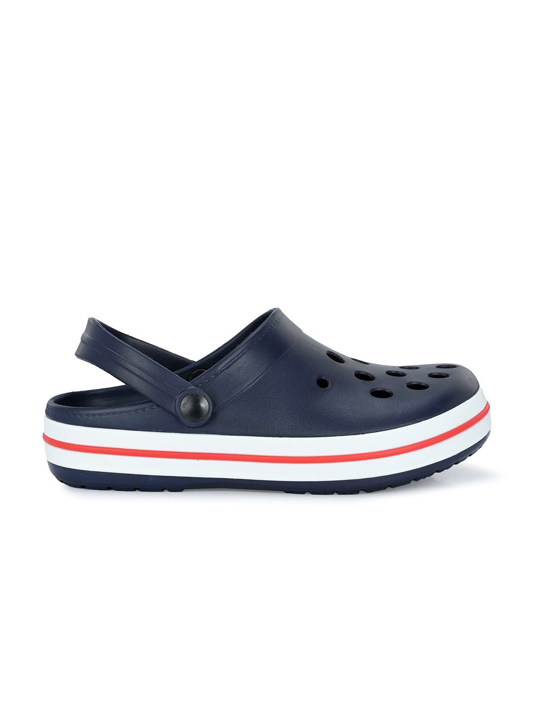 HRX by Hrithik Roshan Men Navy Blue & Red Rubber Clogs