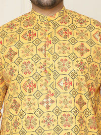 SOJANYA PLUS Men Plus Size Ethnic Motifs Printed Kurta