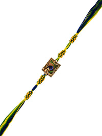 Voylla Men Peacock Feather Thread Rakhi