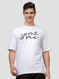ADRO Lelaki Baju T-Shirt Bersaiz Besar Kapas Lengan Jatuh Bercetak Grafik