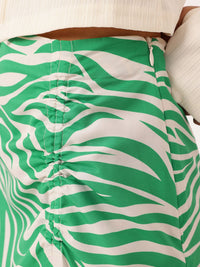 DressBerry Hyper Brights Animal Print Midi Skirt