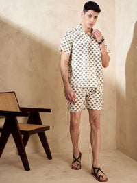 DENNISON Traditional Block Printed Oversized Co Ord Set