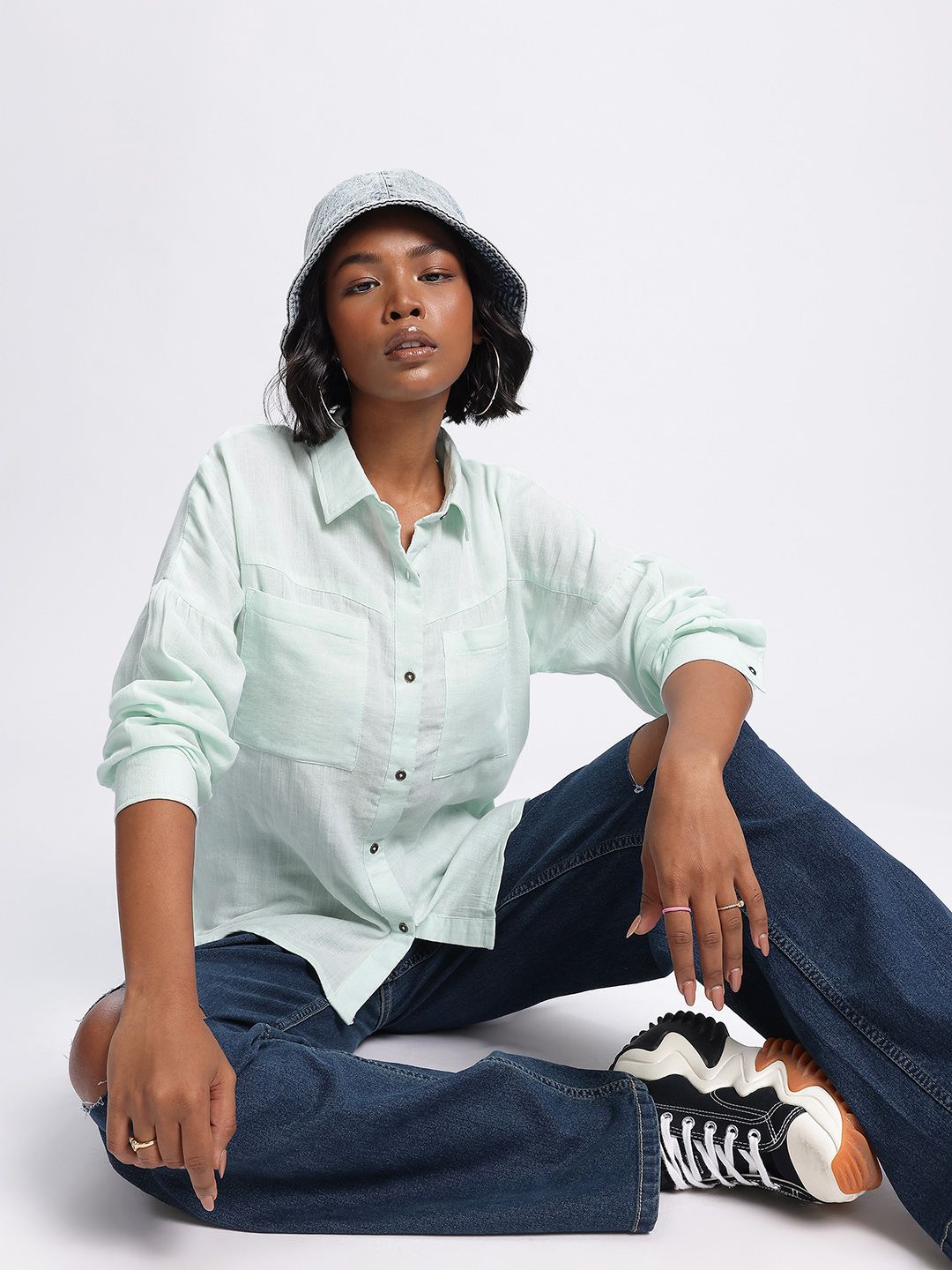 DressBerry Urban Elegance Drop-Shoulder Shirt