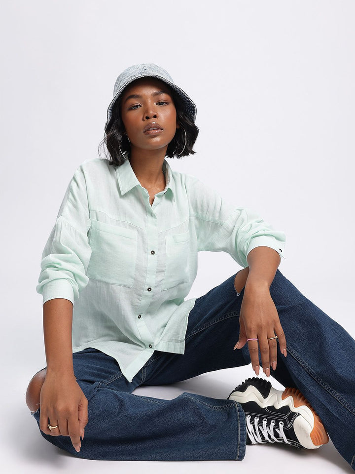 DressBerry Urban Elegance Drop-Shoulder Shirt