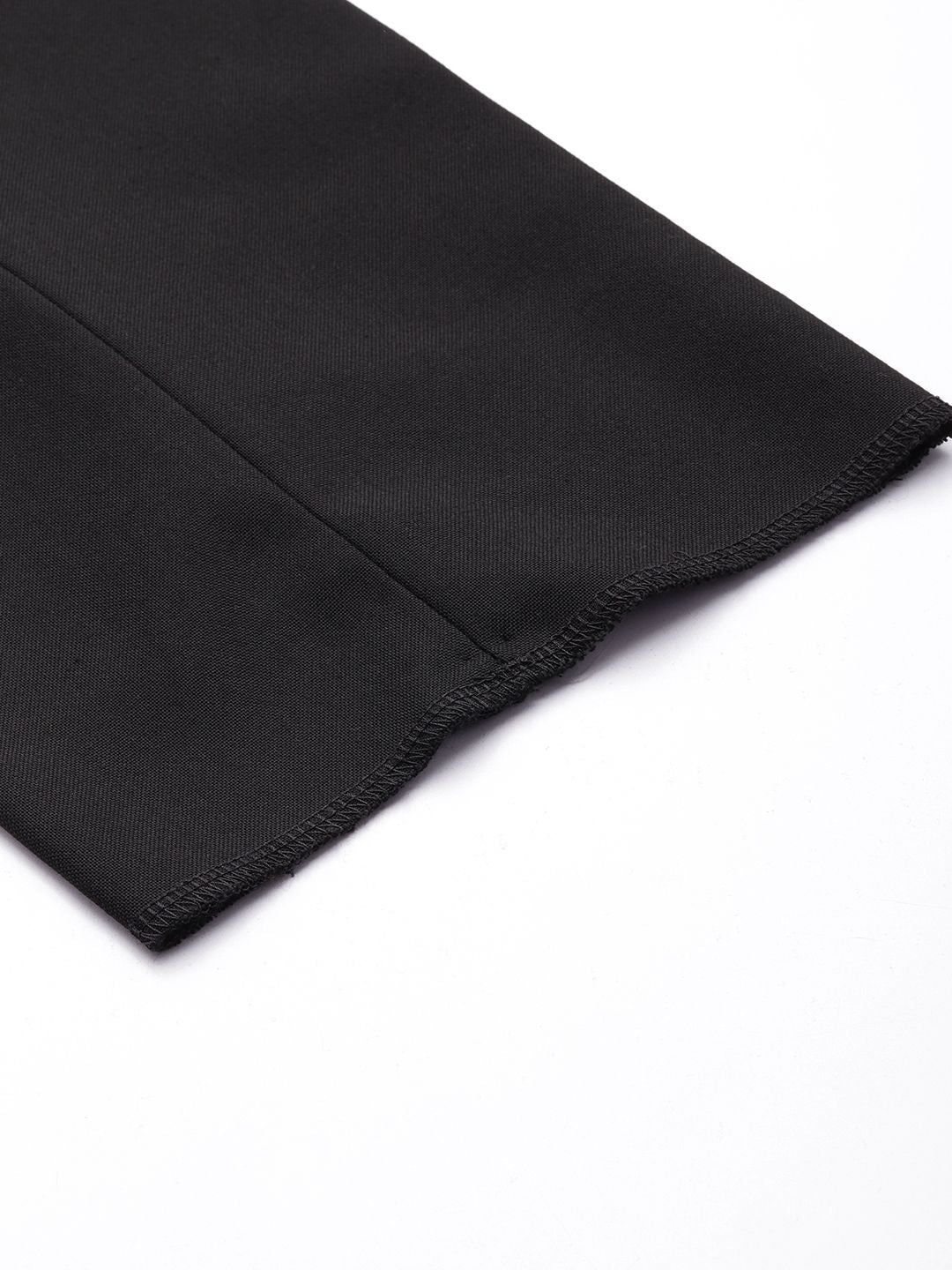 Raymond Men Solid Mid-Rise Slim Fit Formal Trousers