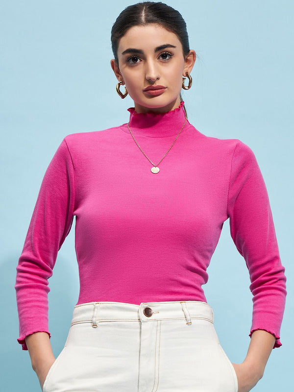 STREET 9 High Neck Fitted Top