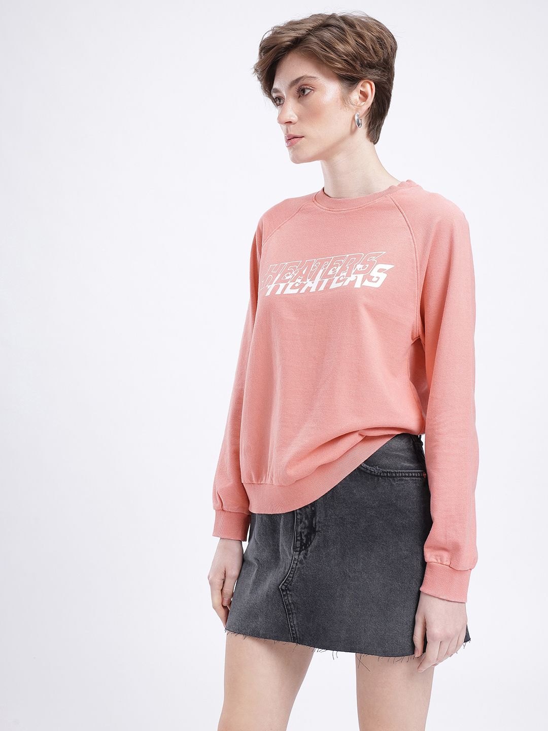 DressBerry Printed Cotton Terry Sweatshirt