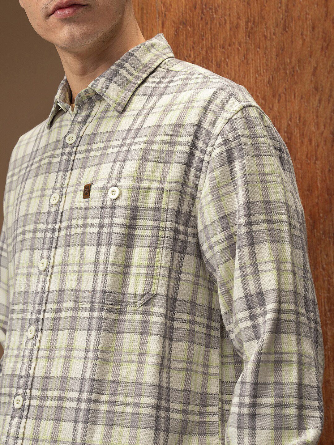 LOCOMOTIVE Oversized Dobby Textured Utility Pocket Overshirt