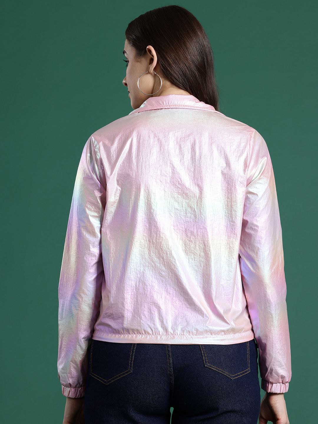 DressBerry Dual-Toned Shimmer Tailored Jacket