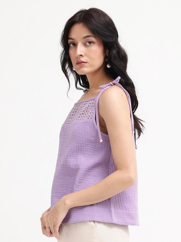 RAREISM Striped Cotton Top