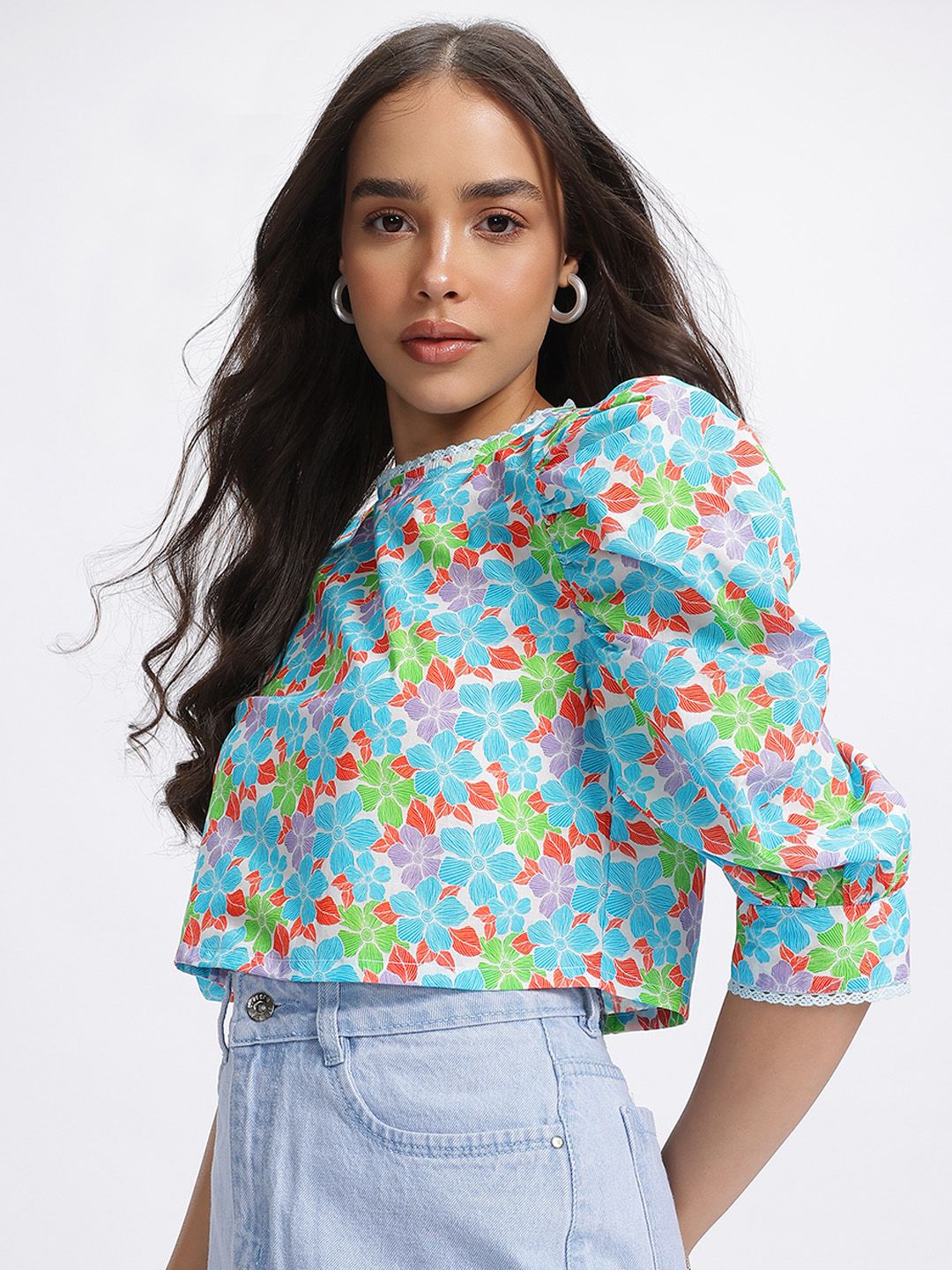 DressBerry Florals Printed Top