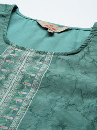 Anouk Indie Prints Kurta with Trousers & Dupatta