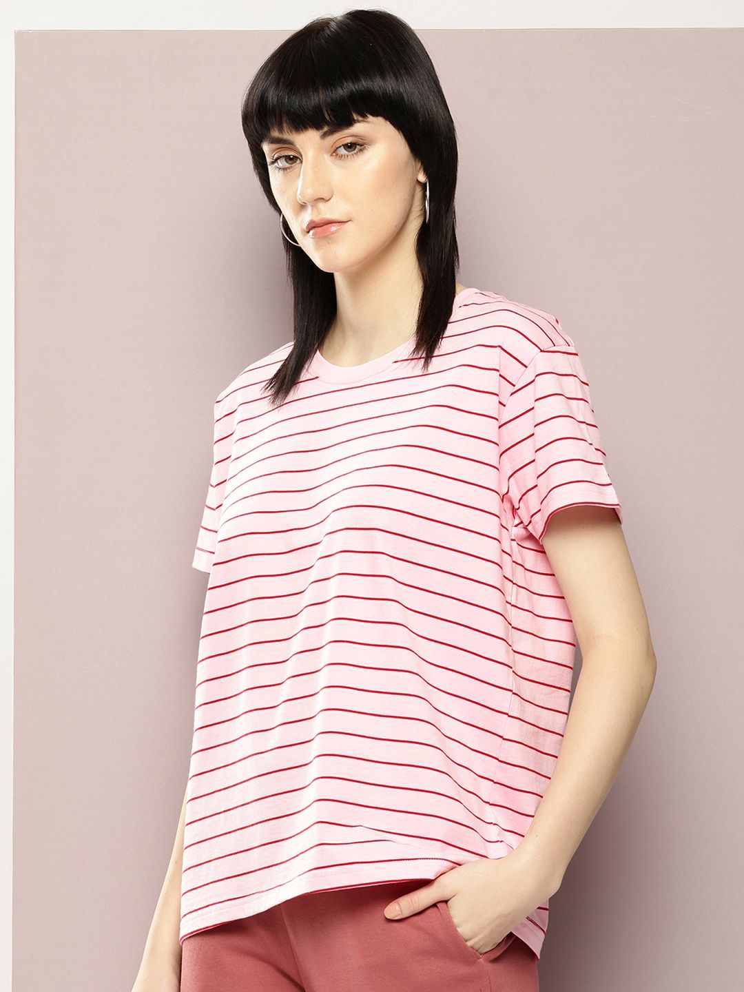 Dillinger Women Yarn Dyed Boxy T Shirt