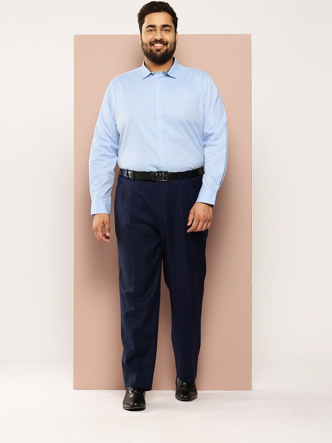 Thomas Scott Men Plus Size Premium Pure Cotton Formal Shirt