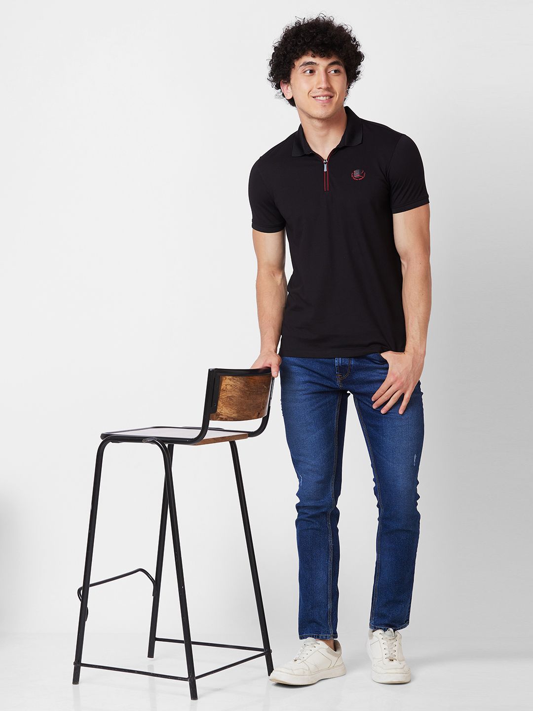 SPYKAR Polo Collar Slim Fit T-shirt