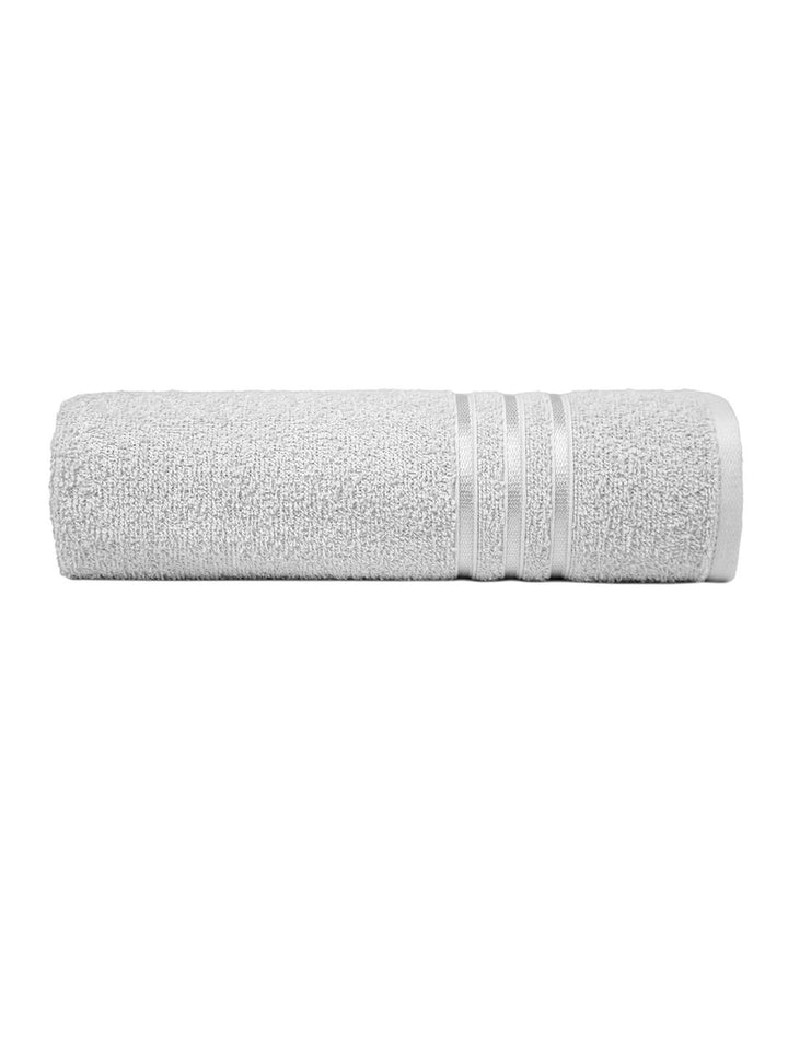 MYTRIDENT Grey 400GSM Pure-Cotton Bath Towel