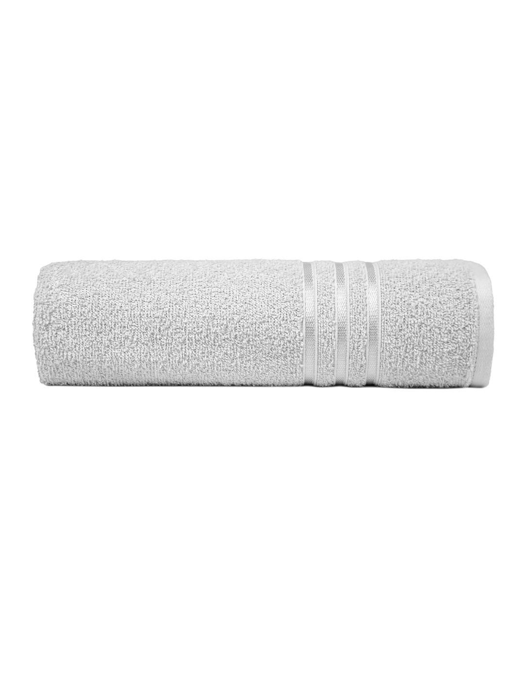 MYTRIDENT Grey 400GSM Pure-Cotton Bath Towel