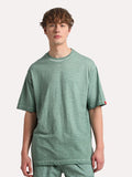 THE BEAR HOUSE Round Neck Drop-Shoulder Pure Cotton T-shirt
