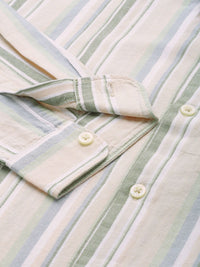 THE BEAR HOUSE Slim Fit Striped Casual Shirt