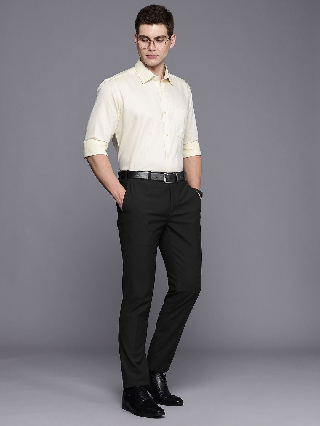 Raymond Men Slim Fit Formal Trousers