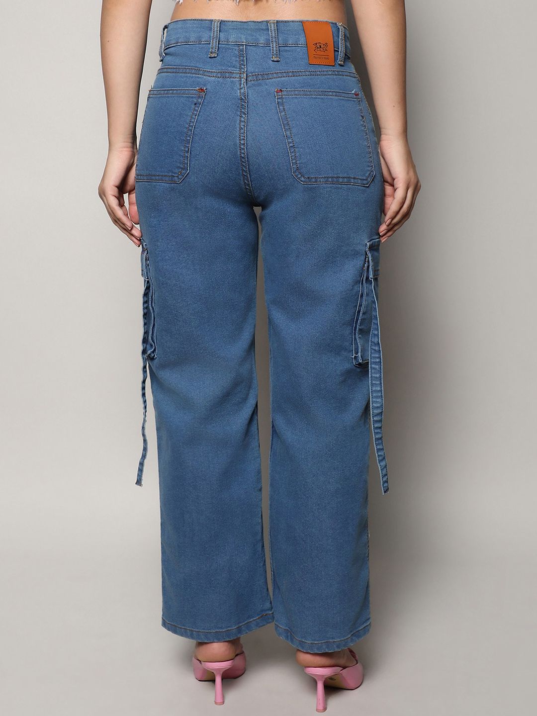 Campus Sutra Women Smart Low Distress Light Fade Jeans
