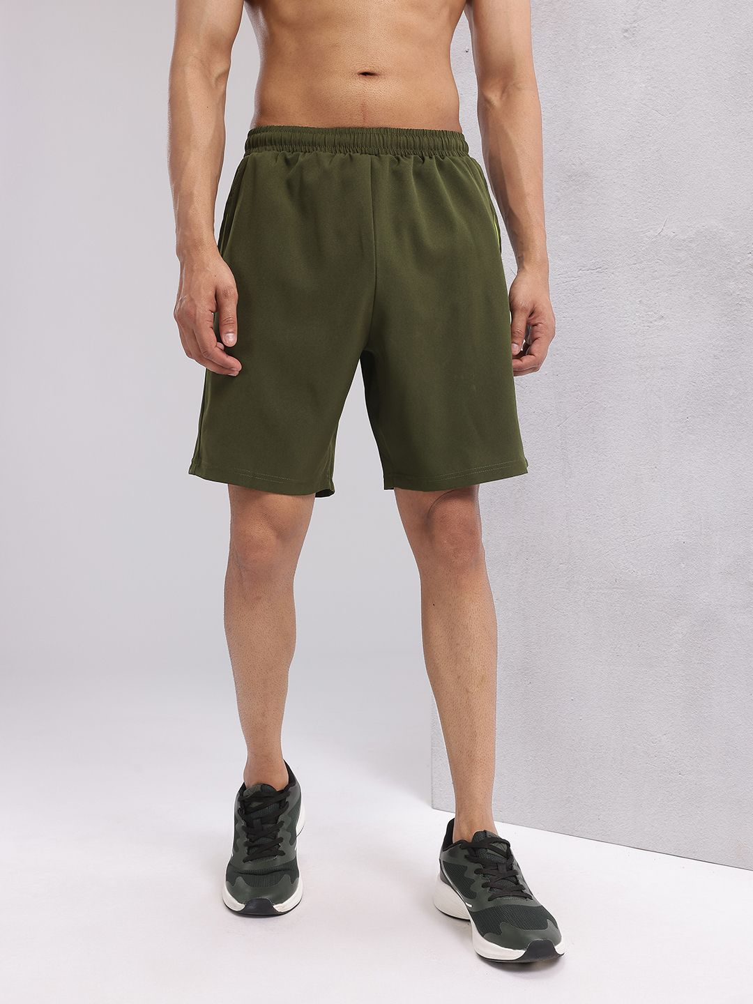 HRX by Hrithik Roshan Men Brand Logo Print Mid-Rise Training Shorts