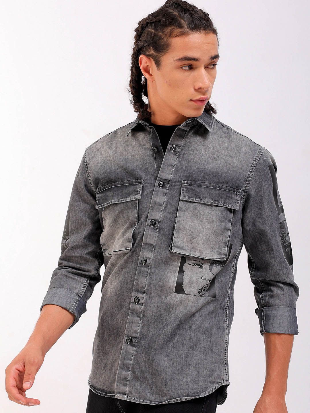 The Indian Garage Co Spread Collar Casual Shirt