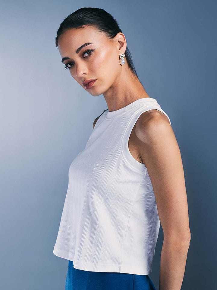 AND Round Neck Sleeveless Top