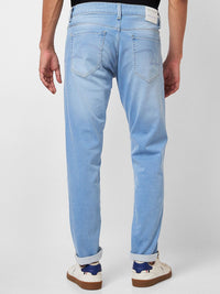 SPYKAR Men Slim Fit Low-Rise Heavy Fade Clean Look Stretchable Jeans
