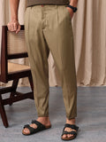 Mr Bowerbird Men Tailored Fit Vintage Pleated Trousers