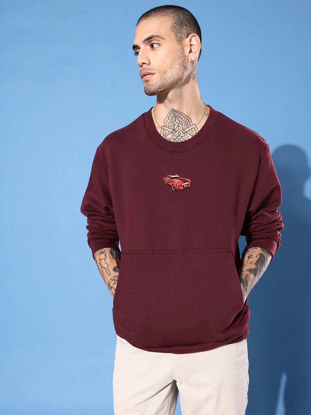DILLINGER Men Graphic Printed Oversized Sweatshirt
