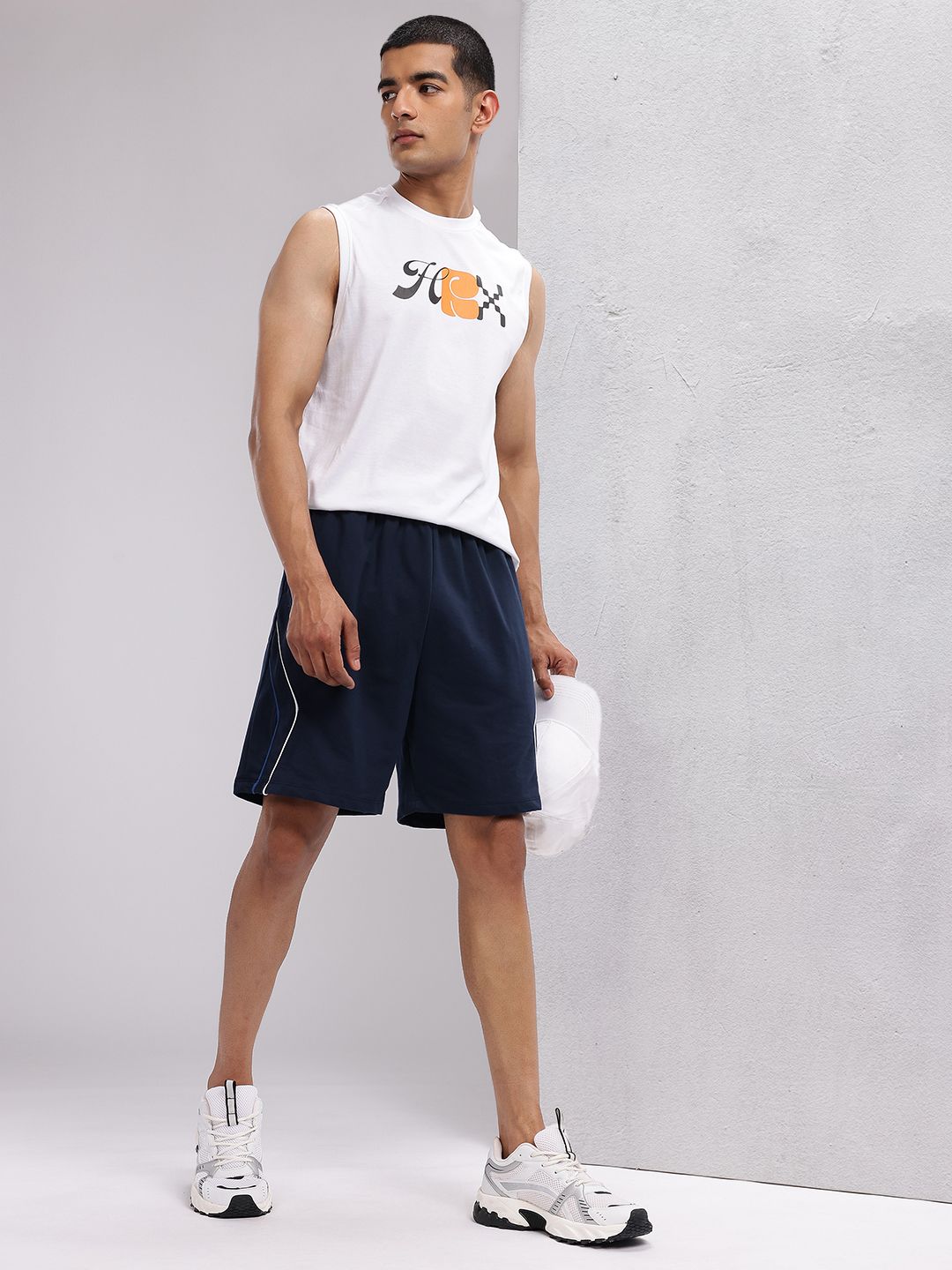 HRX by Hrithik Roshan Men Contrast Piping Detail Shorts