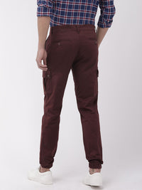 The Indian Garage Co Men Slim Fit Solid Cargos Joggers
