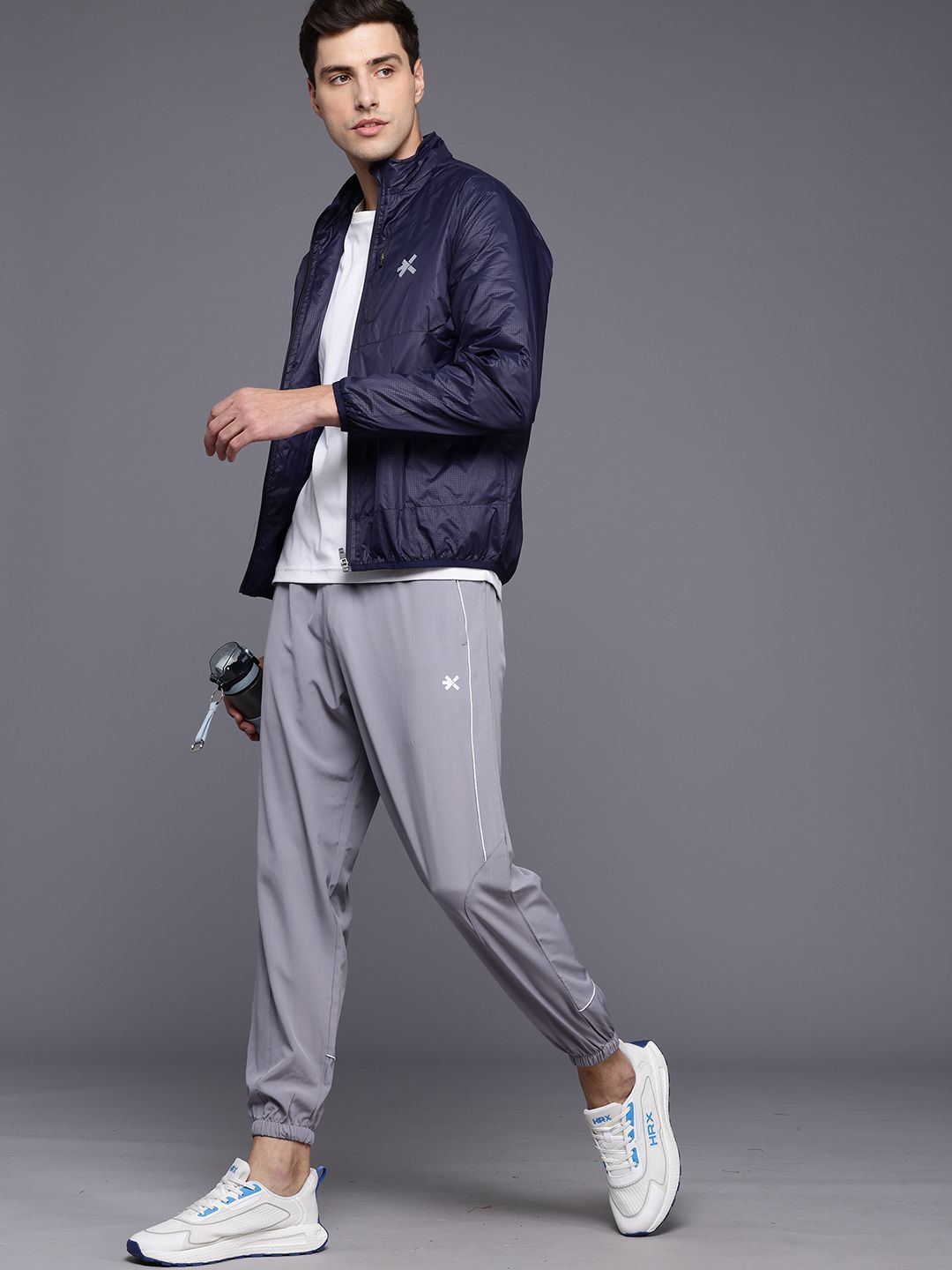 HRX by Hrithik Roshan Typography Printed Running Tailored Jacket