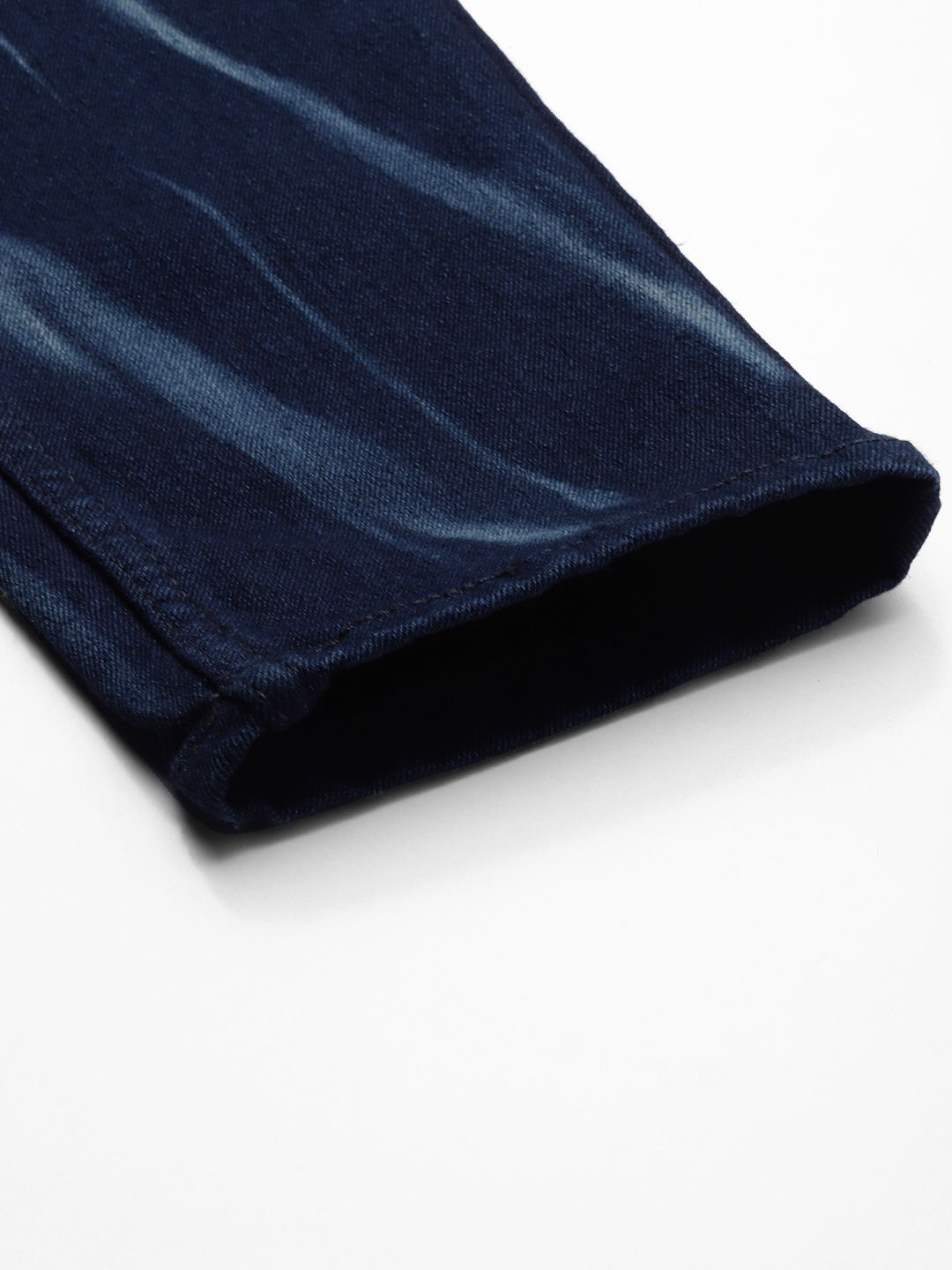 The Indian Garage Co Men Blue Carrot Fit Light Fade Stretchable Jeans