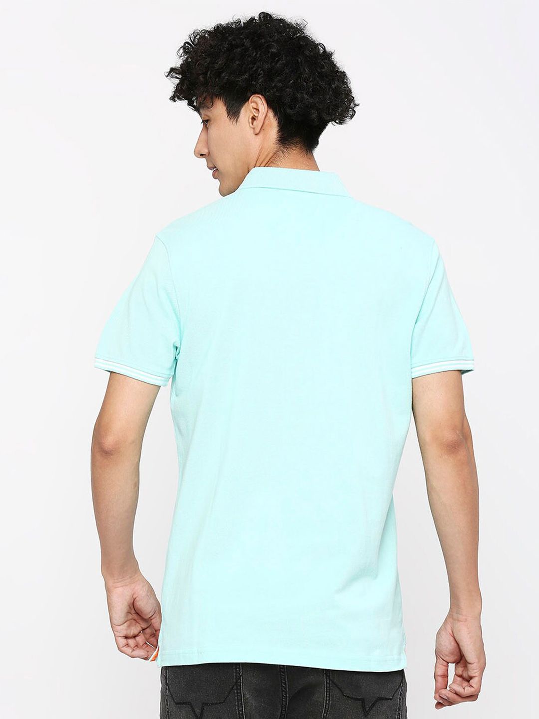 SPYKAR Polo Collar Slim Fit Cotton T-shirt