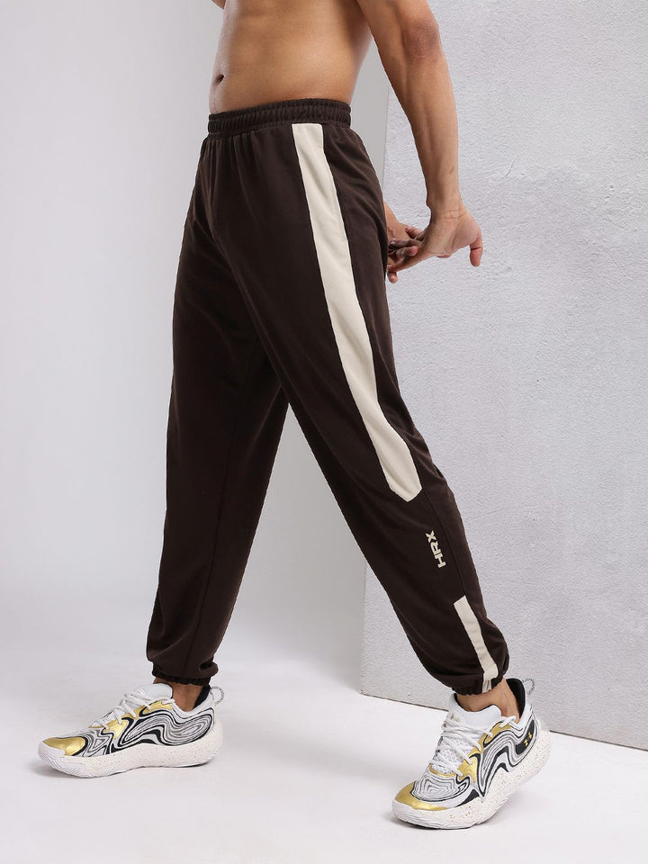 HRX by Hrithik Roshan Men Side Striped Mid-Rise Rapid-Dry Training Joggers