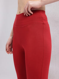 HRX by Hrithik Roshan Women Rapid-Dry Flared Training Tights with Reflective Details