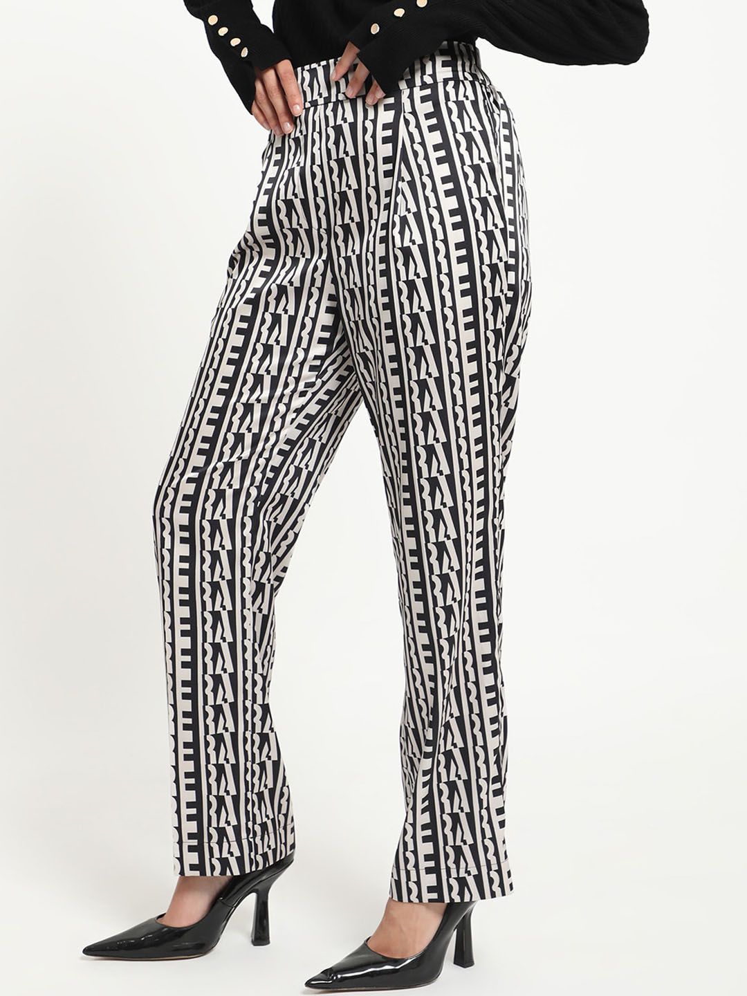 RAREISM Women Geometric Printed Trousers