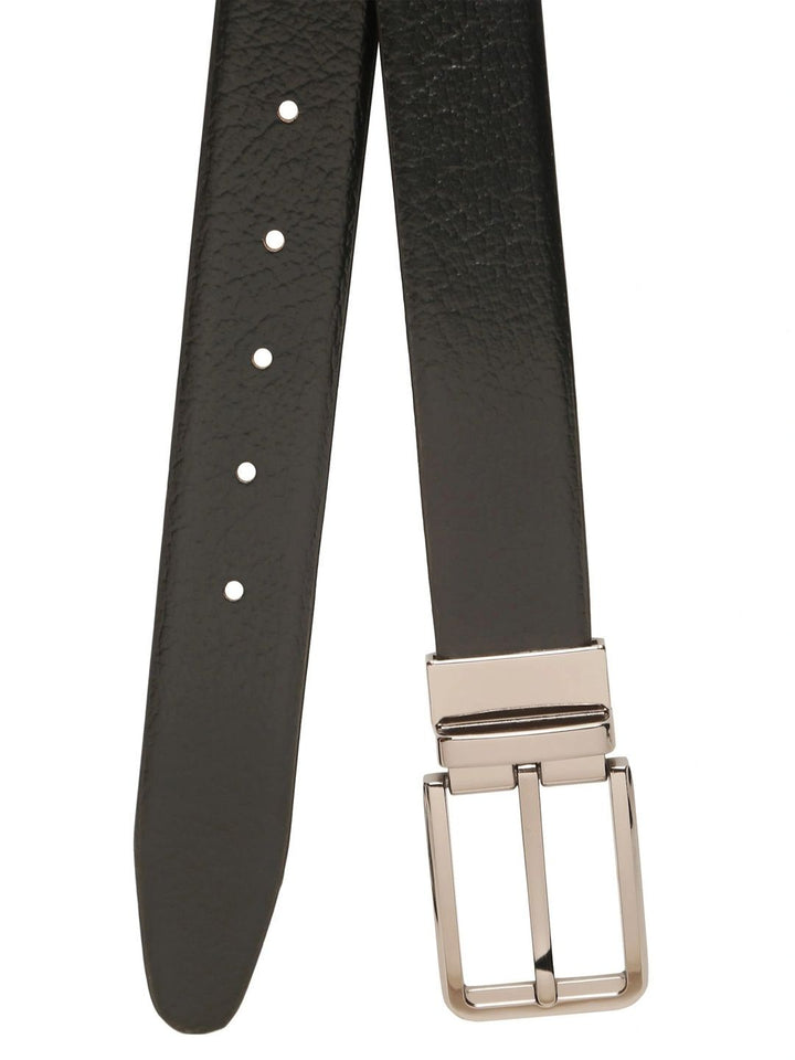 Teakwood Leathers Men Textured Leather Reversible Belt