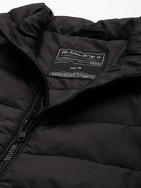 The Indian Garage Co Men Zip-Front Puffer Jacket with Zip Pockets