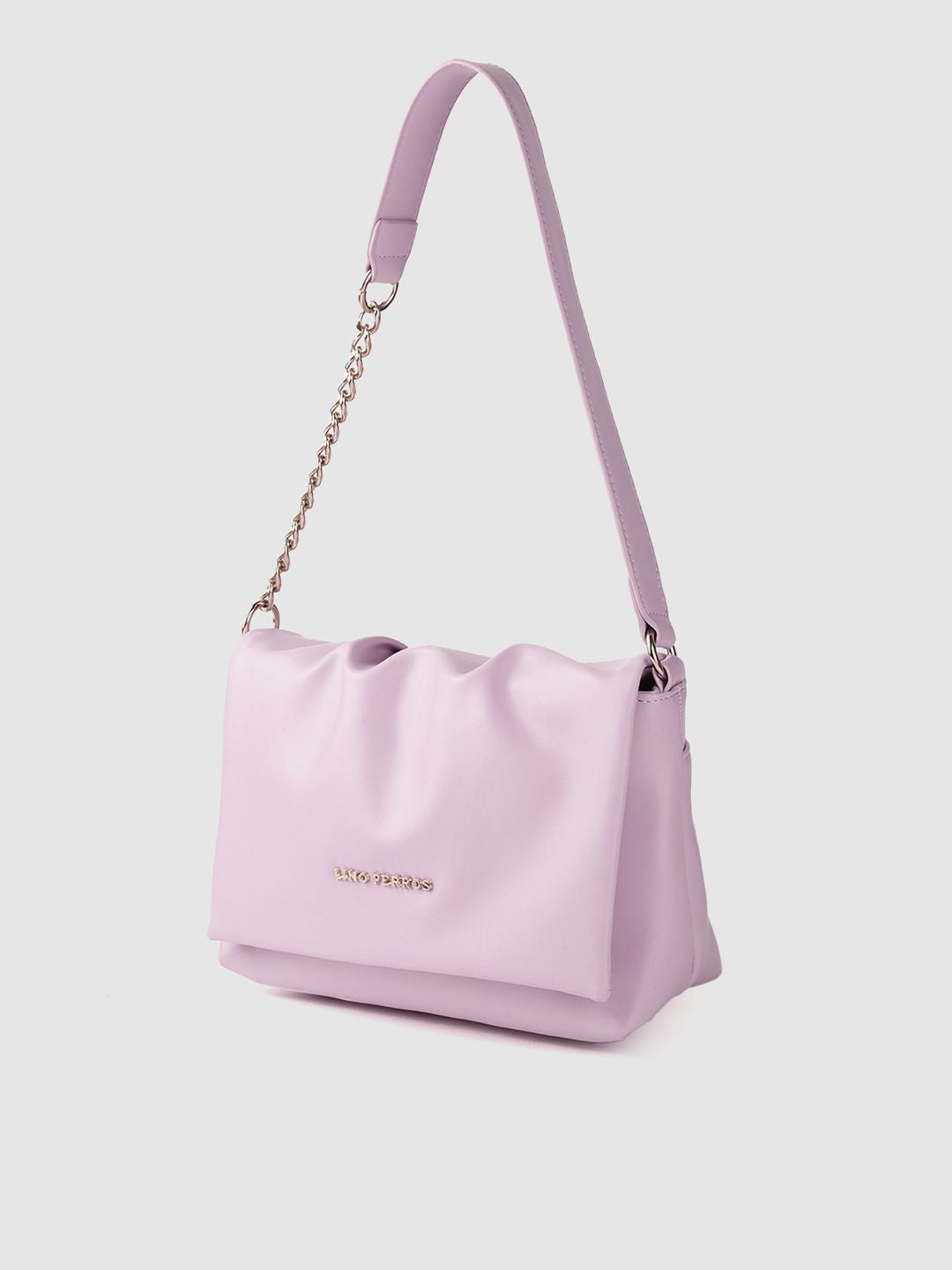 Lino Perros Women Lavender Solid Structured Sling Bag