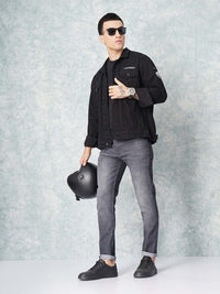 The Indian Garage Co Men Grey Slim Fit Low-Rise Low Distress Stretchable Jeans